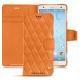 Custodia in pelle Sony Xperia XZ2 - Orange - Couture ( Nappa - Pantone 1495U ) 