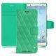Sony Xperia XZ2 leather case - Menthe vintage - Couture