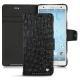 Capa em pele Sony Xperia XZ2 - Autruche nero