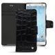 Sony Xperia XZ2 leather case - Crocodile nero