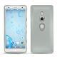 Coque cuir Sony Xperia XZ2 - Gris ( Nappa - Pantone W428C ) 