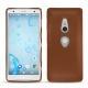 Coque cuir Sony Xperia XZ2 - Marron ( Nappa - Pantone 1615C ) 