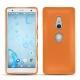 Coque cuir Sony Xperia XZ2 - Orange ( Nappa - Pantone 1495U ) 