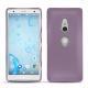Coque cuir Sony Xperia XZ2 - Lilas ( Nappa - Pantone 2645U ) 