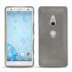 Coque cuir Sony Xperia XZ2 - Acier vintage ( Pantone 403C ) 