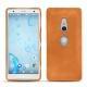 Coque cuir Sony Xperia XZ2 - Mandarine vintage ( Pantone 165C ) 