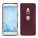 Funda de piel Sony Xperia XZ2 - Lie de vin ( Pantone 5115C ) 