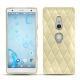 Lederschutzhülle Sony Xperia XZ2 - Beige - Couture ( Nappa - Pantone 7502C ) 