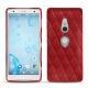 Capa em pele Sony Xperia XZ2 - Rouge - Couture ( Nappa - Pantone 199C ) 
