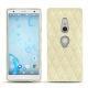Custodia in pelle Sony Xperia XZ2 - Ivoire - Couture ( Sleek P C12 - White ) 