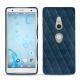 Custodia in pelle Sony Xperia XZ2 - Blu mediterran - Couture