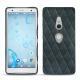 Custodia in pelle Sony Xperia XZ2 - Blu marino - Couture