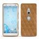 Coque cuir Sony Xperia XZ2 - Castan esparciate - Couture