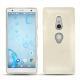 Coque cuir Sony Xperia XZ2 - Blanc escumo