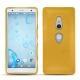 Coque cuir Sony Xperia XZ2 - Jaune soulèu