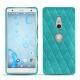 Custodia in pelle Sony Xperia XZ2 - Bleu fluo - Couture