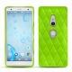 Capa em pele Sony Xperia XZ2 - Vert fluo - Couture