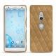 Coque cuir Sony Xperia XZ2 - Sable vintage - Couture