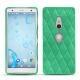 Coque cuir Sony Xperia XZ2 - Menthe vintage - Couture
