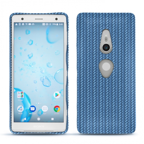 Sony Xperia XZ2 leather caseAbaca ishia ( Pantone #395775 ) 