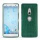 Coque cuir Sony Xperia XZ2 - Crocodile pino