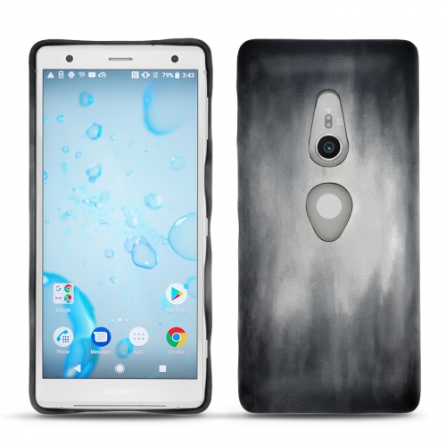 Lederschutzhülle Sony Xperia XZ2Gris Patine