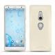 Sony Xperia XZ2 leather cover - Blanc PU
