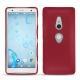 Custodia in pelle Sony Xperia XZ2 - Rouge passion