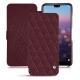 Custodia in pelle Huawei P20 Pro - Lie de vin - Couture ( Pantone 5115C ) 