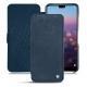 Housse cuir Huawei P20 Pro - Jean vintage ( Roughtcut - Pantone 285U  ) 