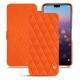 Huawei P20 Pro leather case - Orange fluo - Couture
