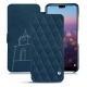 Custodia in pelle Huawei P20 Pro - Blu mediterran - Couture