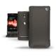 Housse cuir Sony Xperia P  - Noir ( Nappa - Black ) 