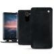 Lederschutzhülle Nokia 8 Sirocco - Dark vintage ( Roughtcut - Black#5256 ) 