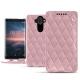 Housse cuir Nokia 8 Sirocco - Rose - Couture ( Nappa - Pantone 2365C ) 