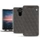 가죽 커버 Nokia 8 Sirocco - Anthracite - Couture ( Pantone 424C ) 