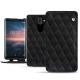 Housse cuir Nokia 8 Sirocco - Negre poudro - Couture