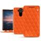 Nokia 8 Sirocco leather case - Orange fluo - Couture