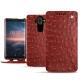 Housse cuir Nokia 8 Sirocco - Autruche ciliegia