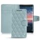 Funda de piel NNokia 8 Sirocco - Bleu ciel - Couture ( Nappa - Pantone 277C ) 