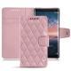 가죽 커버 Nokia 8 Sirocco - Rose - Couture ( Nappa - Pantone 2365C ) 