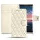 Lederschutzhülle Nokia 8 Sirocco - Blanc - Couture ( Bologna - White ) 