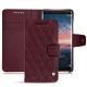 Nokia 8 Sirocco leather case - Lie de vin - Couture ( Pantone 5115C ) 