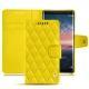 가죽 커버 Nokia 8 Sirocco - Jaune fluo - Couture