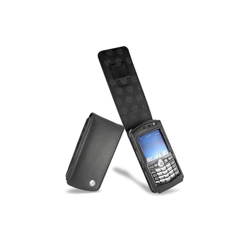 Housse cuir BlackBerry Pearl serie 8100  - Noir ( Nappa - Black ) 