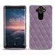 Coque cuir Nokia 8 Sirocco - Lilas - Couture ( Nappa - Pantone 2645U ) 