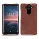 Nokia 8 Sirocco leather cover - Passion vintage ( Glutton - Red ) 