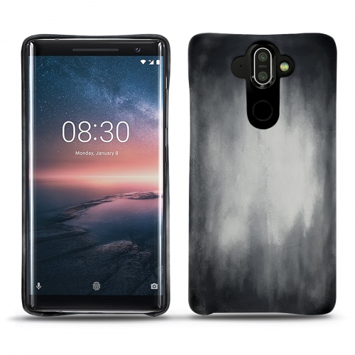 가죽 커버 Nokia 8 SiroccoGris Patine