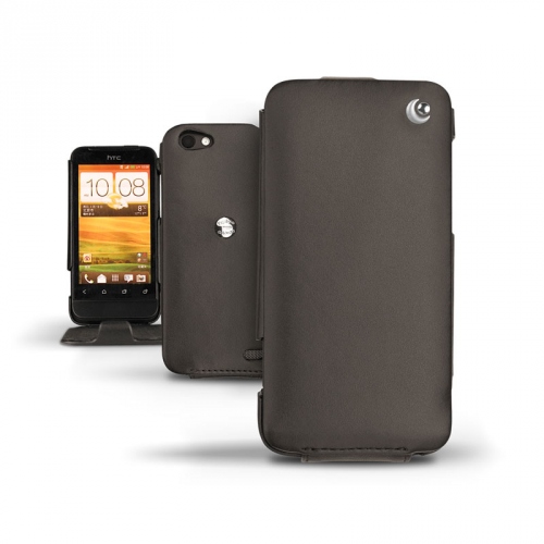 Capa em pele HTC One V 