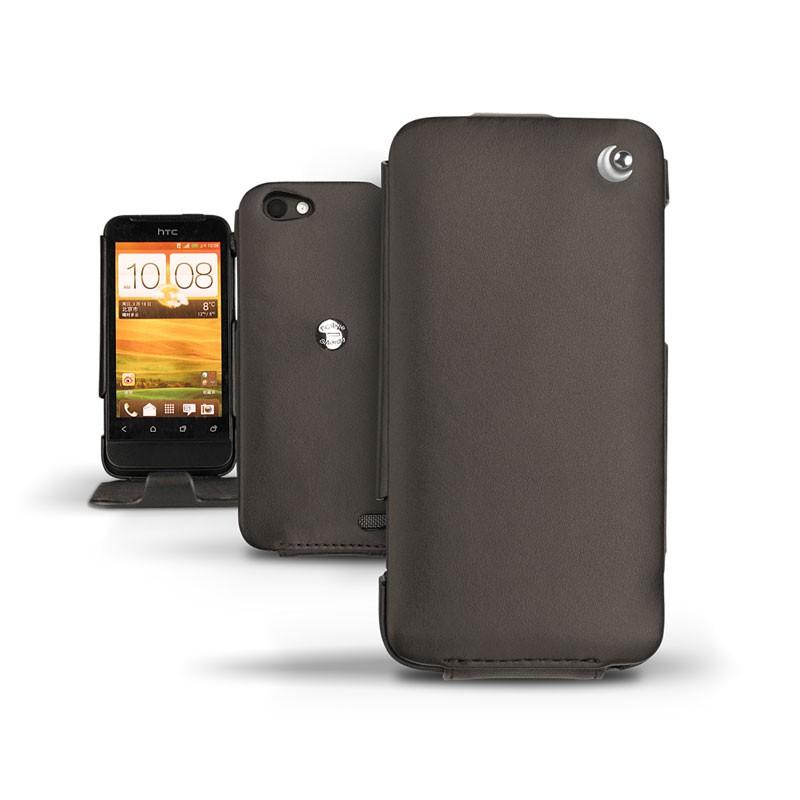 硬质真皮保护套 HTC One V  - Noir ( Nappa - Black ) 